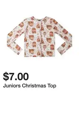 Five Below Juniors Christmas Top offer
