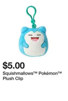 Five Below Squishmallows Pokémon Plush Clip offer