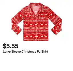 Five Below Long-Sleeve Christmas PJ Shirt offer