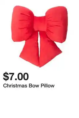 Five Below Christmas Bow Pillow offer
