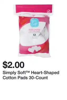 Five Below Simply Soft Heart-Shaped Cotton Pads 30-Count offer