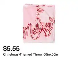 Five Below Christmas-Themed Throw 50inx60in offer