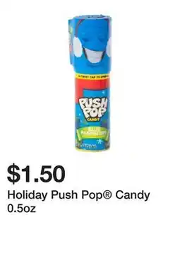 Five Below Holiday Push Pop Candy 0.5oz offer
