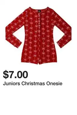 Five Below Juniors Christmas Onesie offer