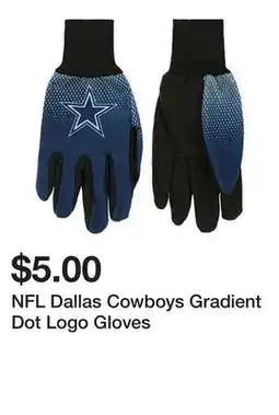 Five Below NFL Dallas Cowboys Gradient Dot Logo Gloves offer