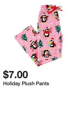 Five Below Holiday Plush Pants offer