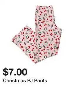 Five Below Christmas PJ Pants offer