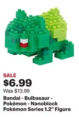 Best Buy Bandai - Bulbasaur - Pokémon - Nanoblock Pokémon Series 1.2 Figure offer