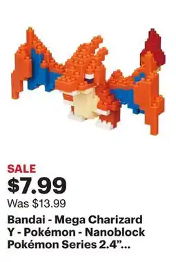 Best Buy Bandai - Mega Charizard Y - Pokémon - Nanoblock Pokémon Series 2.4 Figure offer