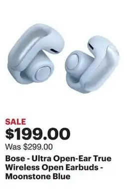 Best Buy Bose - Ultra Open-Ear True Wireless Open Earbuds - Moonstone Blue offer