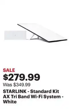 Best Buy STARLINK - Standard Kit AX Tri Band Wi-Fi System - White offer