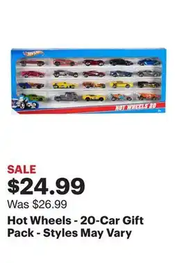 Best Buy Hot Wheels - 20-Car Gift Pack - Styles May Vary offer