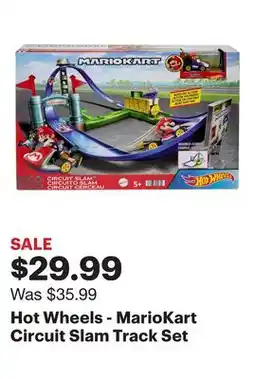 Best Buy Hot Wheels - MarioKart Circuit Slam Track Set offer