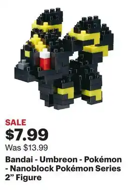 Best Buy Bandai - Umbreon - Pokémon - Nanoblock Pokémon Series 2 Figure offer