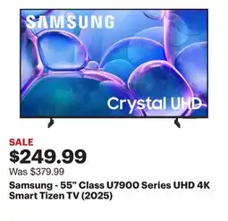 Best Buy Samsung - 55 Class U7900 Series UHD 4K Smart Tizen TV (2025) offer