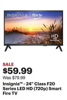 Best Buy Insignia - 24 Class F20 Series LED HD (720p) Smart Fire TV offer