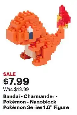 Best Buy Bandai - Charmander - Pokémon - Nanoblock Pokémon Series 1.6 Figure offer