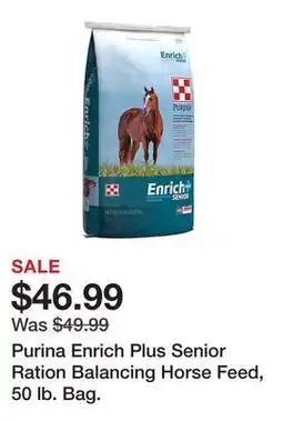 Tractor Supply Company Purina Enrich Plus Senior Ration Balancing Horse Feed, 50 lb. Bag offer