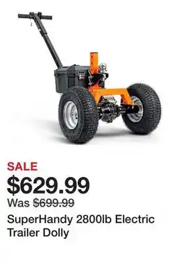 Tractor Supply Company SuperHandy 2800lb Electric Trailer Dolly offer