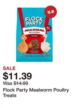 Tractor Supply Company Flock Party Mealworm Poultry Treats offer