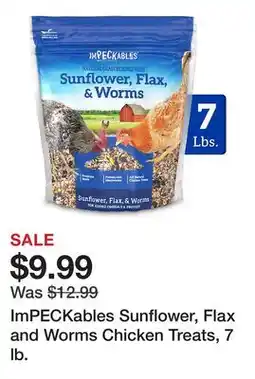 Tractor Supply Company ImPECKables Sunflower, Flax and Worms Chicken Treats, 7 lb offer