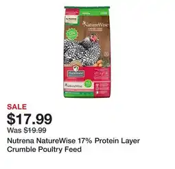 Tractor Supply Company Nutrena NatureWise 17% Protein Layer Crumble Poultry Feed offer