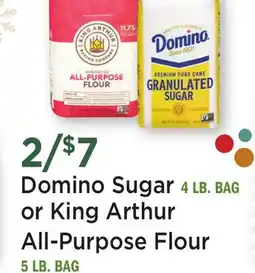 Heinen's Domino Sugar 4 LB. BAG or King Arthur All-Purpose Flour 5 LB. BAG offer