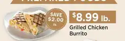 Heinen's Grilled Chicken Burrito offer