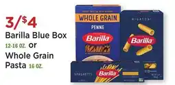 Heinen's Barilla Blue Box 12-16 OZ. or Whole Grain Pasta 16 OZ offer