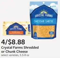 Fareway Crystal Farms Shredded or Chunk Cheese offer