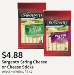 Fareway Sargento String Cheese or Cheese Sticks offer