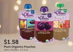 Fareway Plum Organics Pouches offer