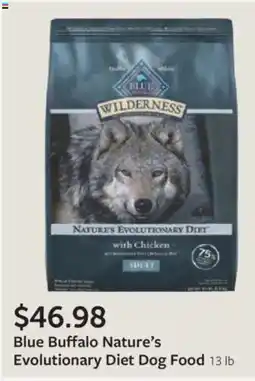 Fareway Blue Buffalo Nature's Evolutionary Diet Dog Food offer
