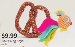 Fareway Bark dog toys offer