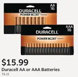 Fareway Duracell AA or AAA Batteries offer