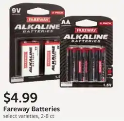 Fareway Alkaline Batteries offer