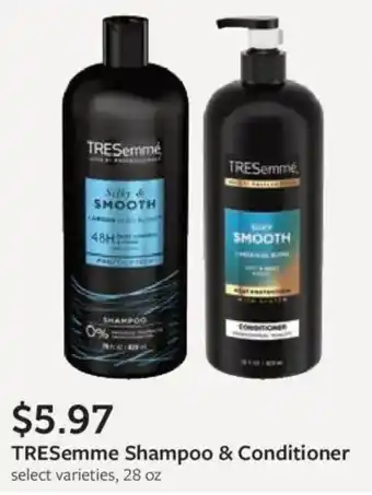 Fareway TRESemme Shampoo & Conditioner offer