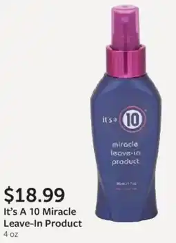 Fareway It's A 10 Miracle Leave-In Product offer