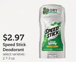 Fareway Speed Stick Deodorant offer