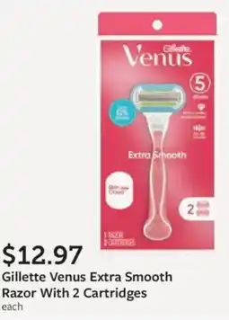Fareway Gillette Venus Extra Smooth Razor With 2 Cartridges offer