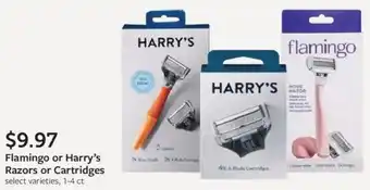 Fareway Flamingo or Harry's Razors or Cartridges offer