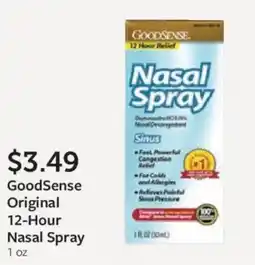 Fareway GoodSense Original 12-Hour Nasal Spray offer