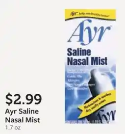 Fareway Ayr Saline Nasal Mist offer