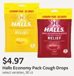 Fareway Halls Economy Pack Cough Drops offer