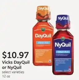Fareway Vicks DayQuil or NyQuil offer