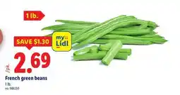 Lidl French green beans offer