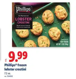 Lidl Phillips frozen lobster crostini offer