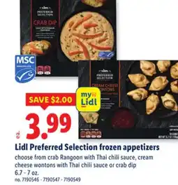 Lidl Lidl Preferred Selection frozen appetizers offer