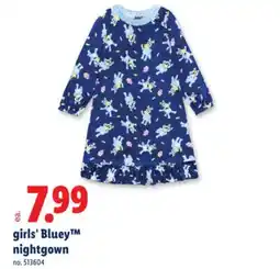 Lidl girls' Bluey nightgown offer