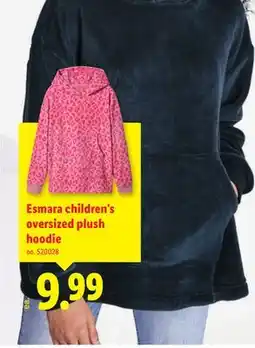 Lidl Esmara children's oversized plush hoodie offer